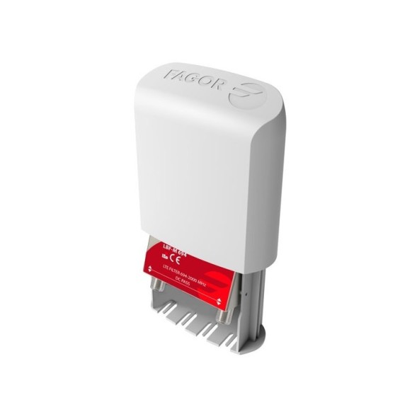Filtro de Rechazo LTE 5G C48, 60dB. Exterior (mástil), Conectores F