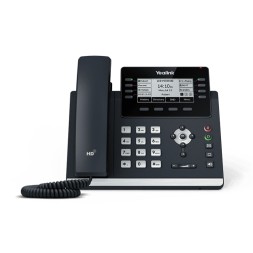 Teléfono IP de 12 cuenta SIP, Pantalla LCD de 3.7", POE, 8 teclas de línea y 4 teclas programables, x2 Gigabit