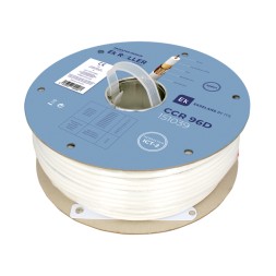 Cable coaxial EK CCR 96+D - 100 m, Clase A LSZH Dca