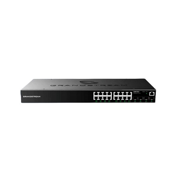 Switch gestionable L2+, x16 Gb, x4 SFP. Sobremesa / Pared / Rack