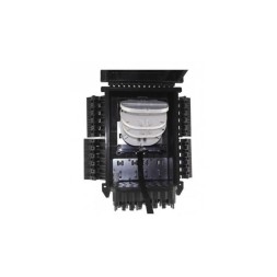 Caja torpedo de distribución IP68 de 96 fusiones, 24 salidas, color negra