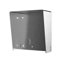Accesorio videoportero Hikvision DS-KABD8003-RS1/S - visera antilluvia, 1 módulo, acero inoxidable, exterior