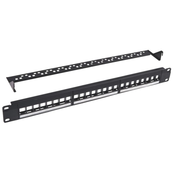 Panel parcheo 24p Kelvo KE-PATCH-VC - keystone 1U