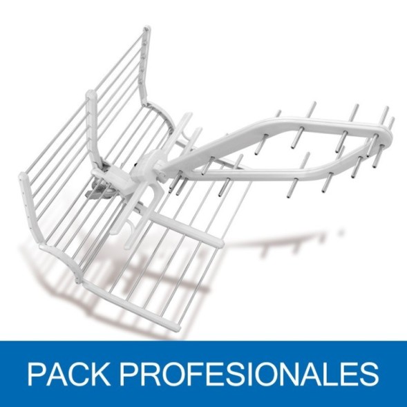 Antena 5G UHF activa. 17-34dB (pasiva / activa). C48. D/A 24dB. Embalaje de 5 uds