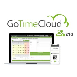 Програмне забезпечення контролю присутності ZKTeco ZK-GOTIMECLOUD-10 – 10 користувачів, 10 додатків, хмара, GPS
