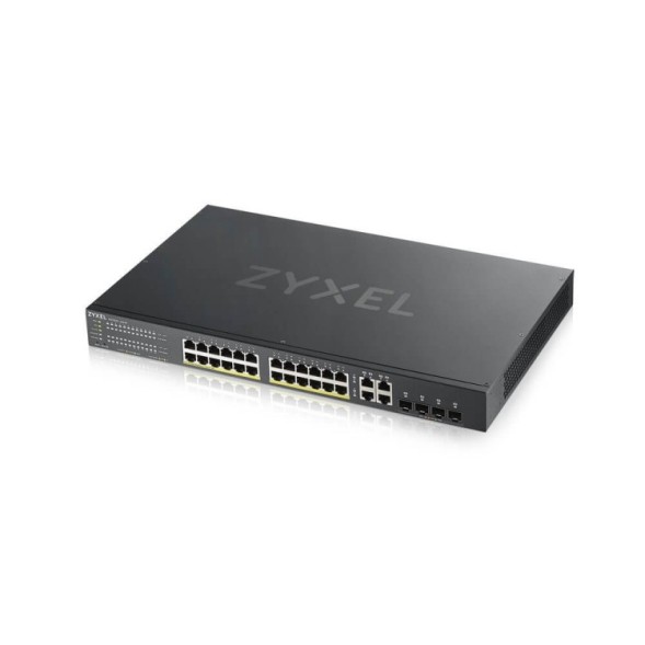 Switch x24 Gb POE 170W y x4 SFP. Gestión híbrida Smart mode, standalone o NebulaFlex Cloud. Para escritorio/rack