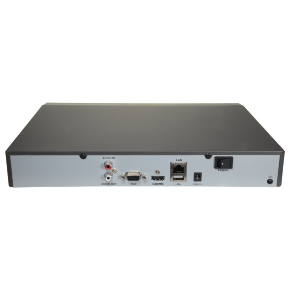 Grabador NVR HiWatch HWN-4104MH - 4 canales IP, detección humano vehículo, HDMI 4K