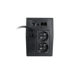 SAI OFF-LINE 600VA / 360W, Entrada 220-240 Vac, x2 Shcuko, x2 RJ11