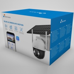 Cámara IP PTZ 4G, 2K 3MPx, IR 30mts, 4mm, H.265. Exterior IP66