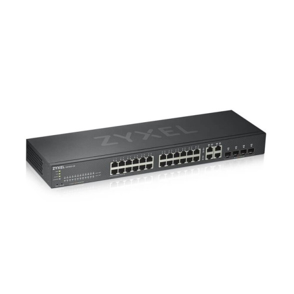 Switch x24 Gb y x4 SFP. Gestión híbrida Smart mode, standalone o NebulaFlex Cloud. Refrigeración ultrasilenciosa. Para escritor