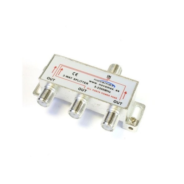 Distribuidor 3 salidas NOVAMAX NV030003L - paso corriente
