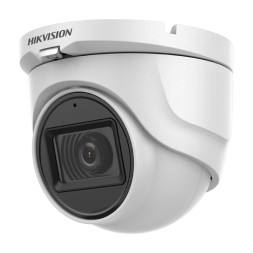 Cámara domo Gama Value 4 en 1, 5Mpx, 2.8mm, IR 30mts. IP67, blanca. Audio