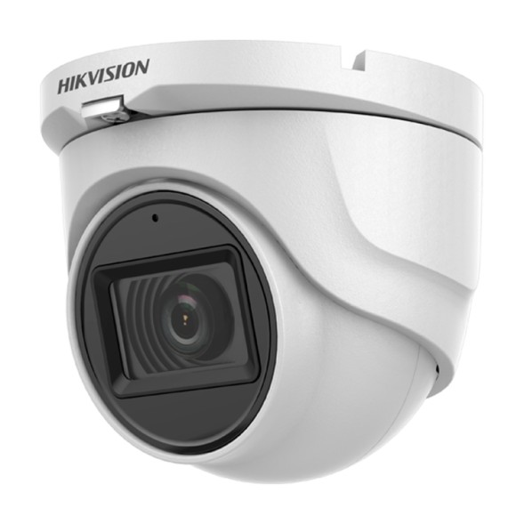 Cámara domo Gama Value 4 en 1, 5Mpx, 2.8mm, IR 30mts. IP67, blanca. Audio