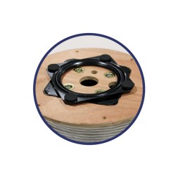 Desbobinador de cable EKSELANS EK ROLLER - portátil, acero, para bobinas hasta 30 kg