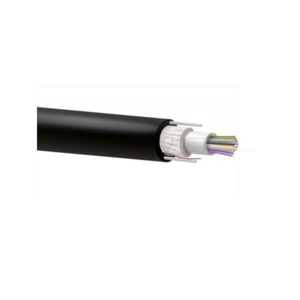 Cable 8F, G652D, SM, holgada, CPR-FCA, exterior, x2 FRP, diámetro 6.5mm. Bobina 2000mts/Corte