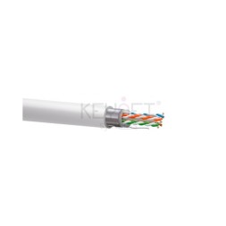 Cable CAT6 FTP, Cobre, LSZH, CPR-DCA, blanco. Bobina 500mts