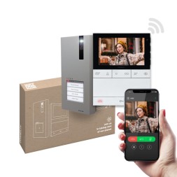 Kit videoportero 2 hilos Comelit CR7451V - Quadra y Chronos, manos libres WiFi 5", Simplebus2