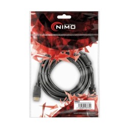 Кабель HDMI 5 метрів 2.0b, сумісний з 4K при 60Гц, Hi-Speed Ether, M-M з феритами.