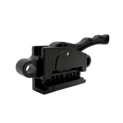 Retenedor con freno ABS y protección UV para cables de Ø 3-5mm