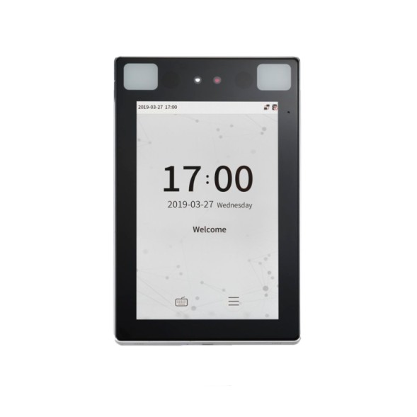 Control de acceso y presencia IP68 facial, palma, tarjeta EM y PIN