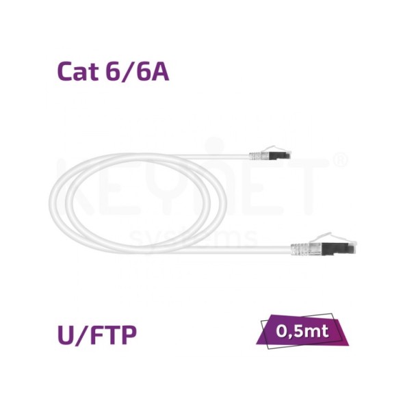 Latiguillo Cat6/6A Keynet TL-6AFTB26-005W - FTP, 0.5 m, LSZH
