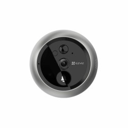 Mirilla inteligente inalámbrica EZVIZ CS-DP2-A0-6E2WPFBS   1080p 2 MP, pantalla táctil 4.3″, ángulo 166°, batería recargable, d