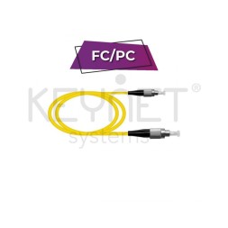 Latiguillo F.O. FC/UPC - FC/UPC, SM, 9/125,  G657A2,  CUB,  3mm, LSZH Amarillo, 2mts.