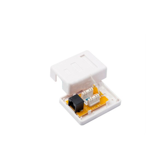 Roseta de superficie individual con Keystone CAT5 UTP incluido