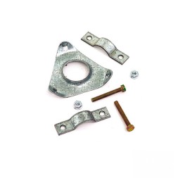 Conjunto de placa y brida para mástiles de 40 mm