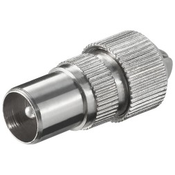 Conector TV macho recto metálico 11479 TT