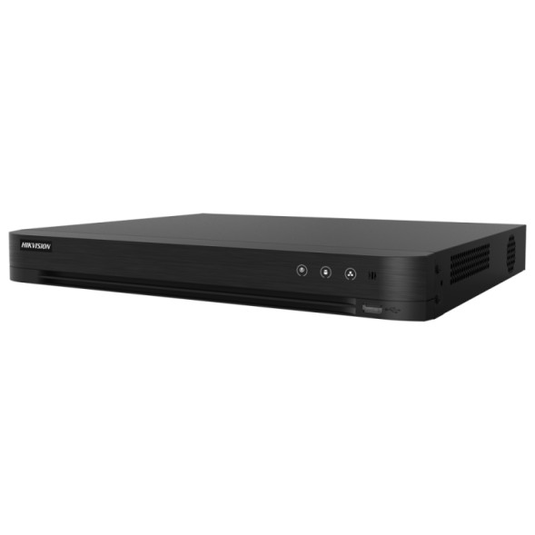 DVR 5n1, 16CH PoC (8 AT 12W y 8 AF 6W) + 16IP hasta 8Mpx, H.265 Pro+. 2 HDD, Motion Detection 2.0