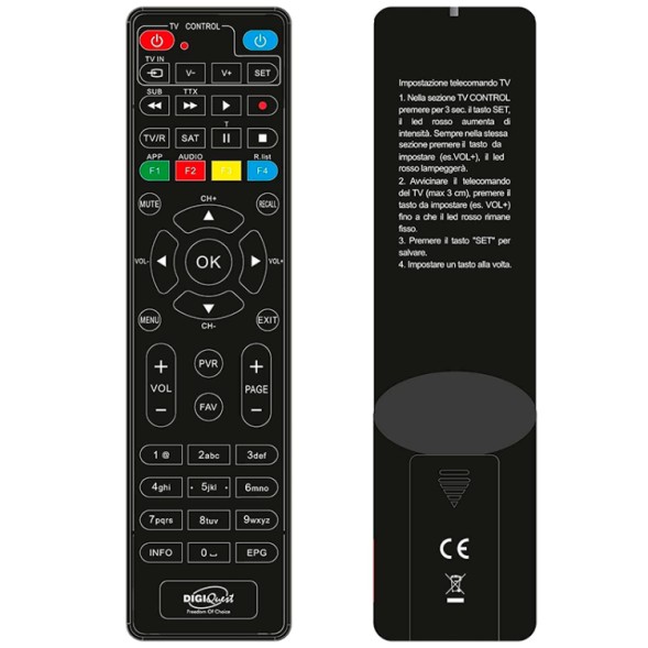 Mando universal para receptores Digiquest (Tivusat)