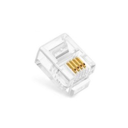 Conector RJ11 Cat 3 UTP para telefonía