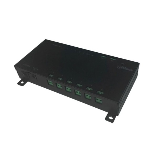 Switch PoE, 6 monitores, para videoporteros Dahua 2 hilos