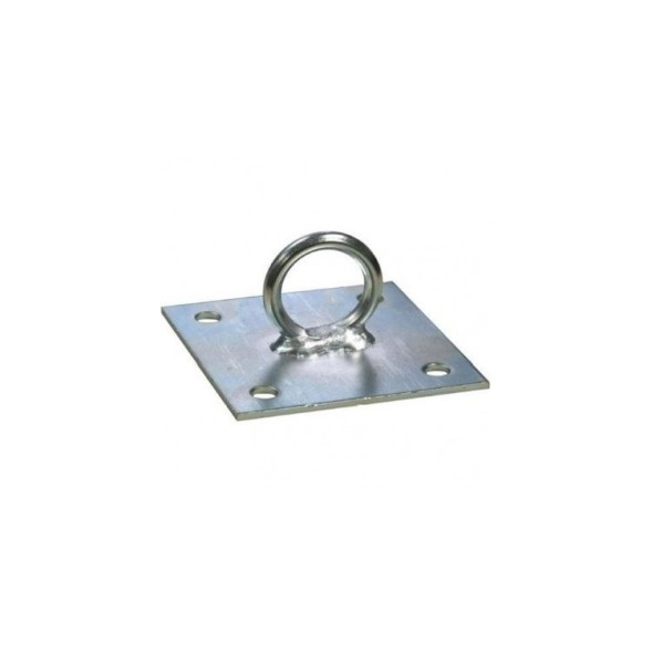 Placa argolla vientos base de 90x90mm. Grosor base 2,2mm