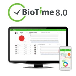 Програмне забезпечення контролю присутності ZKTeco ZK-BIOTIME8-10 – 10 пристроїв, 500 користувачів, веб, GPS
