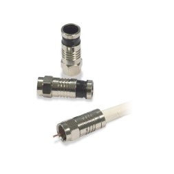 Conector F de compresión 7 mm para coaxial Rover