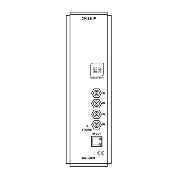 Transmodulador EK CM 8S-IP - 8x DVB-S/S2/S2X a IP