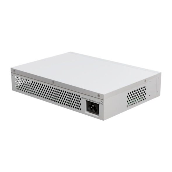 Cloud Smart Switch con x16Gb, x2 SFP+, SwitchOS, L5. 10" (instalable en Rack de 19" con accesorios