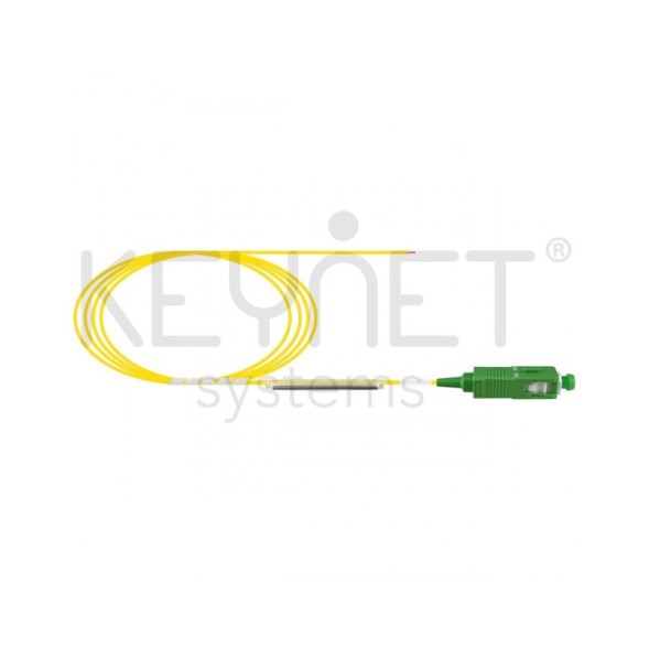 Pack 12 pigtails y protector de 45mm SM G657A2 SC/APC LSZH-FR 0,9mm colores TIA 1,5mt