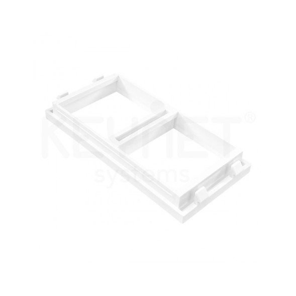 Premarco para 2 elementos 45x45mm  excepto DIN dobles (Tamaño 90x90mm)