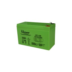 Batería AGM U-Power BATT-1270-U - 12 V, 7 Ah, conexión F1