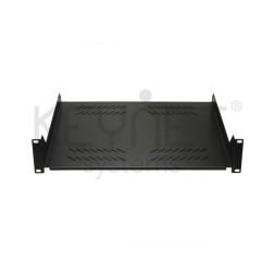 Bandeja fija de F400mm 2U para racks 19" de fondo 400mm