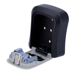 Caja de seguridad gris para llaves