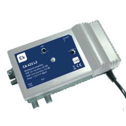 Central amplificadora Ekselans CA 422 L2 - 2 Entradas VHF/UHF, 30/42 dB, 115/117 dBµV