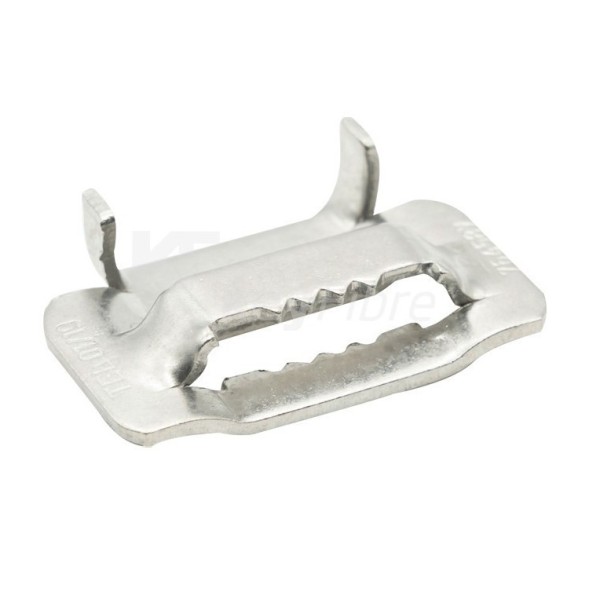 Hebilla para fleje de 20mm. Cantidad 100 und.