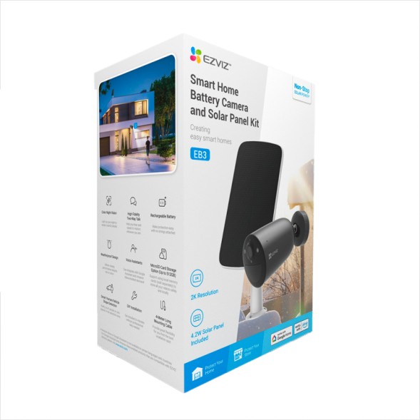 IP-камера WiFi EZVIZ CS-EB3/SP - 2K, акумулятор, ШІ