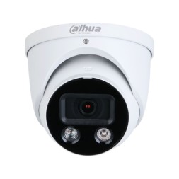 Cámara IP domo, 8Mpx, Iluminación IR y blanca 30mts, fija 2.8mm, H265+, PoE802,3af, IP67