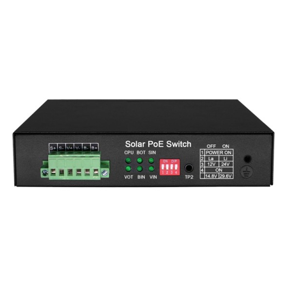 Switch de 5 puertos 10/100/1000 POE+, +1 SFP