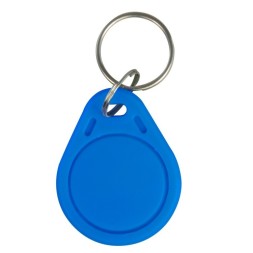 Llavero TAG de proxmidad Mifare 13.56Mhz. Color azul - Numerados